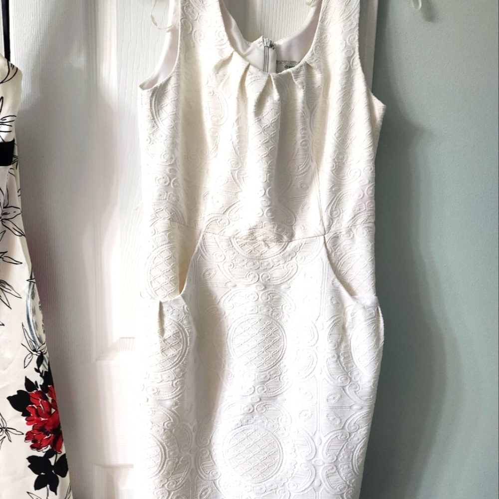 White dress with pockets